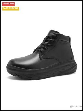 Orthopedic Wide Toe Box Leather Ankle Boots Arch Support Winter Booties